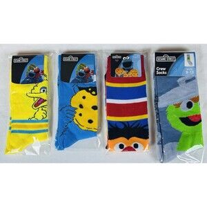 Sesame Street Crew Socks Women's socks 9-11 10-13 Novelty Fun Colorful New